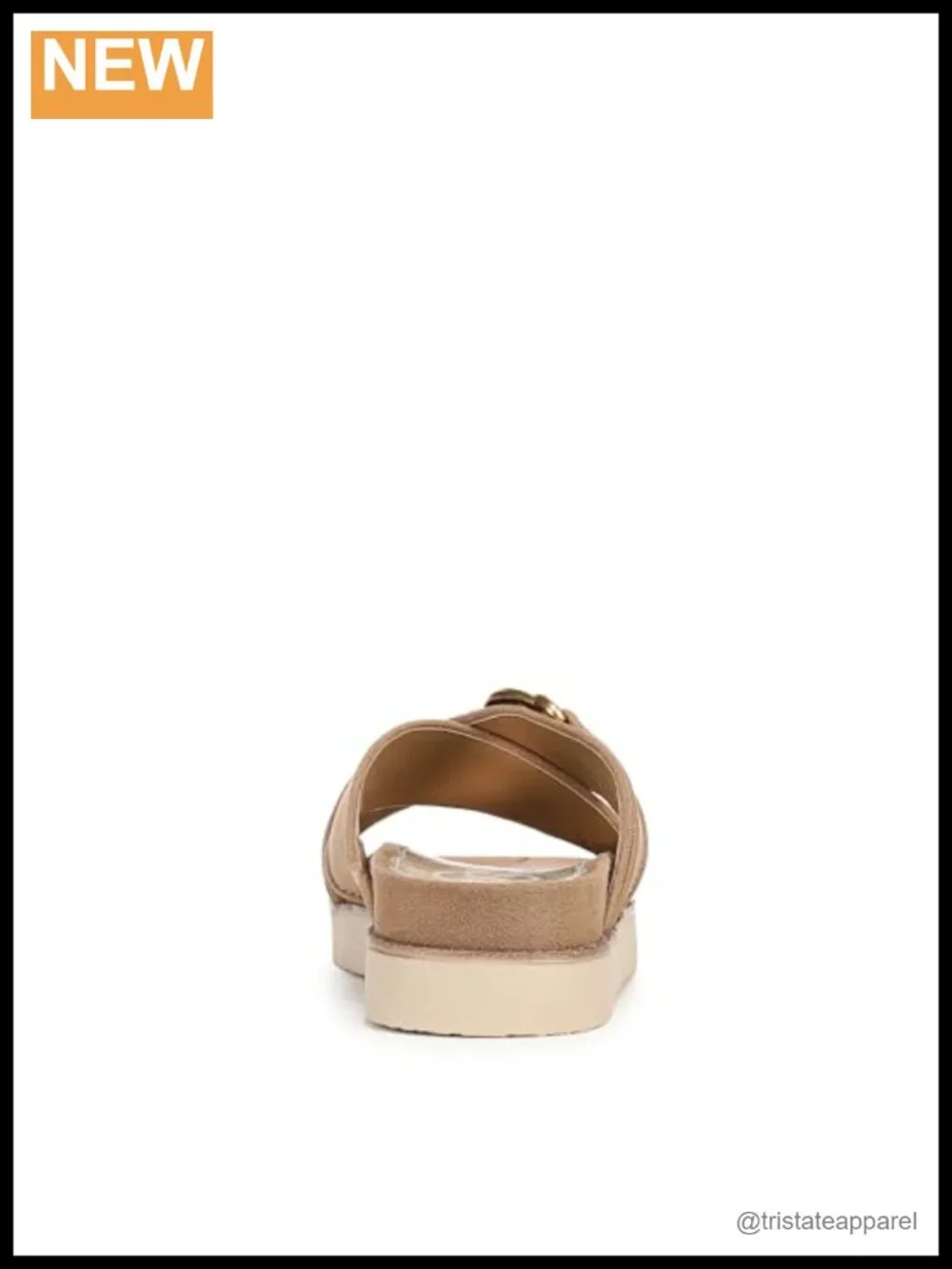 Flat Slide Sandals with X-Strap Slip-On Open Toe Casual